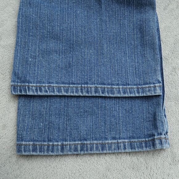 DKNY Jeans Women's 8S Blue Mid-Rise Bootcut Stretch Denim 28" Inseam Timeworn - Picture 16 of 16